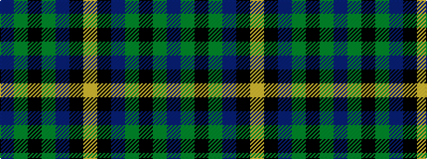 idealised woven sample of pattern BGKGBKY