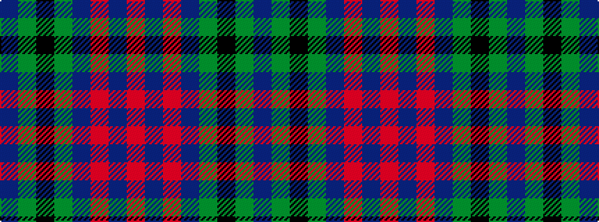 idealised woven sample of pattern BGKGBRBR
