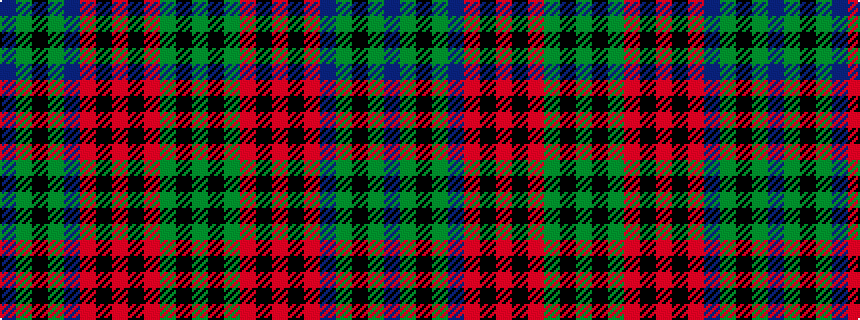 idealised woven sample of pattern BGKGBRKRKRGKG