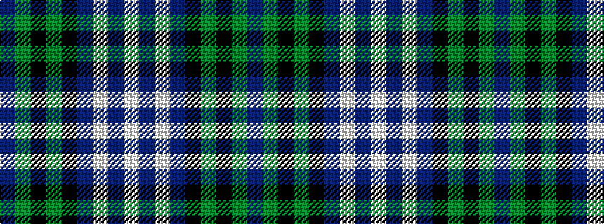 idealised woven sample of pattern BGKGKBWBW