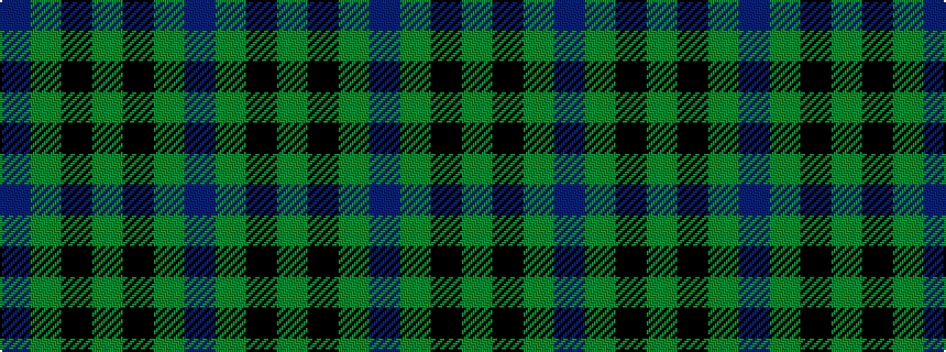 idealised woven sample of pattern BGKGKGB