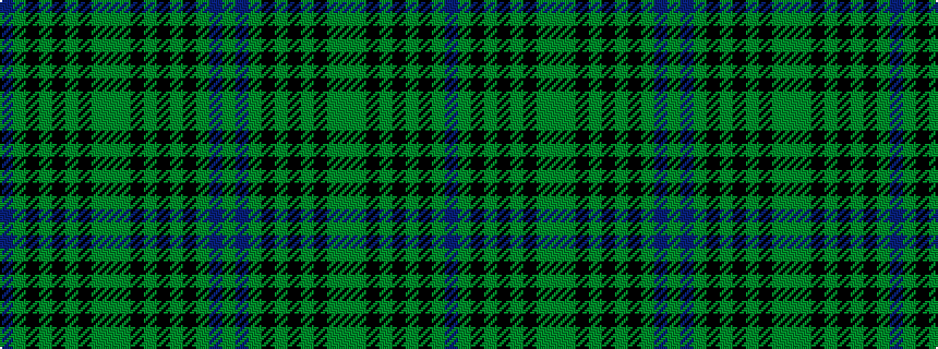 idealised woven sample of pattern BGKGKGKGGGKGKGKGBG
