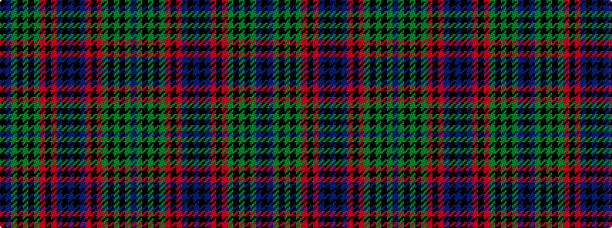 idealised woven sample of pattern BGKGKGRKRBKBKBRKRGKGKGBK
