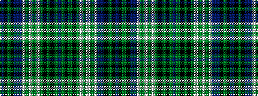 idealised woven sample of pattern BGKGKGWGWGWBBKGKB
