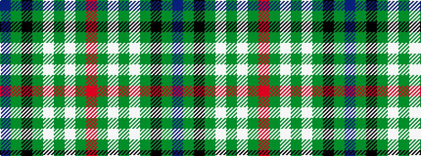 idealised woven sample of pattern BGKGWGWGR
