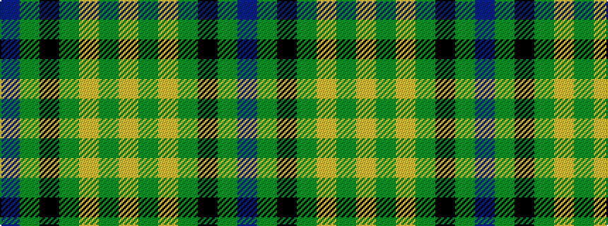 idealised woven sample of pattern BGKGYGY