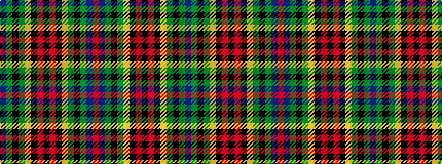 idealised woven sample of pattern BGKGYKRKRKYGKGBR