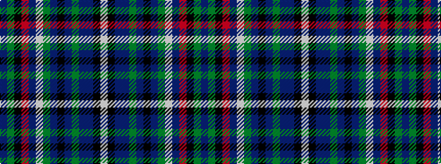 idealised woven sample of pattern BGKRBWGBKBGBBKW