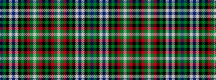 idealised woven sample of pattern BGKWBWKGKRGWGRKG