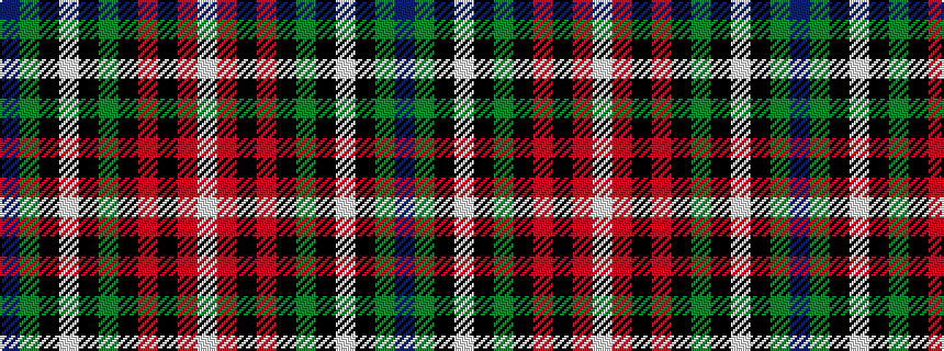 idealised woven sample of pattern BGKWKGKRKRW