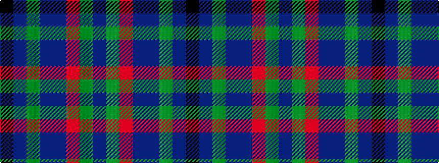 idealised woven sample of pattern BGRBBGBK