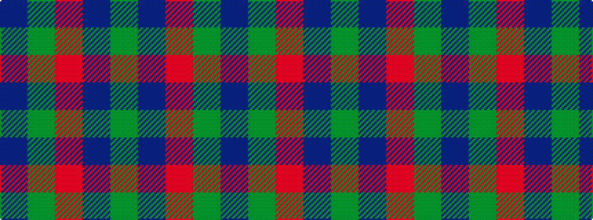 idealised woven sample of pattern BGRBG