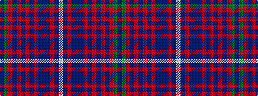 idealised woven sample of pattern BGRBRBRBRBBBRBW