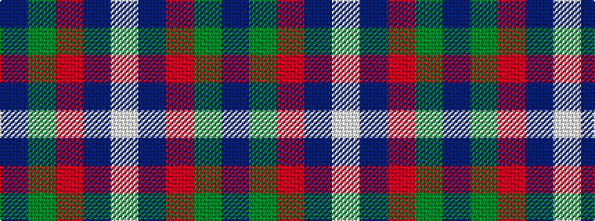 idealised woven sample of pattern BGRBW