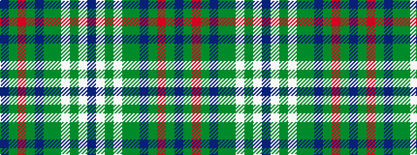idealised woven sample of pattern BGRGBGGWGWB