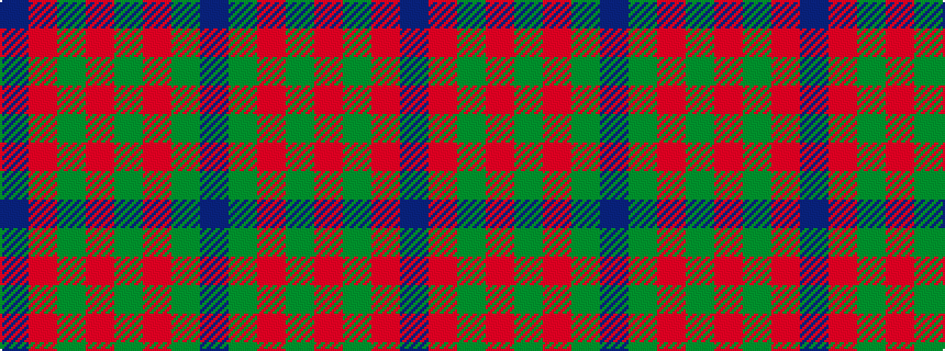 idealised woven sample of pattern BGRGRGRB