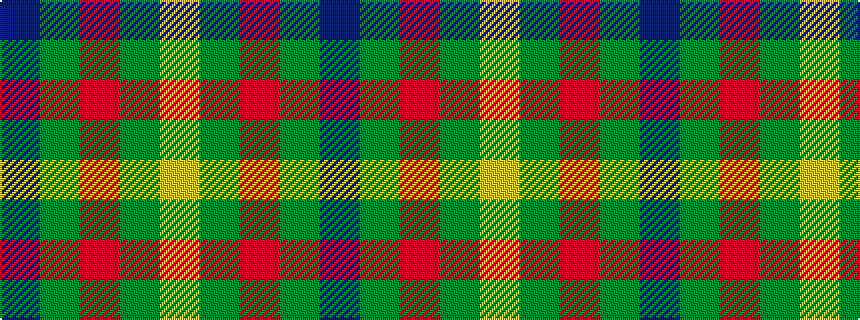 idealised woven sample of pattern BGRGY