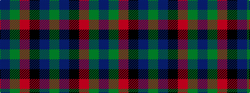 idealised woven sample of pattern BGRKBG