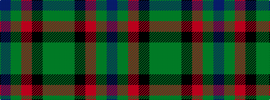 idealised woven sample of pattern BGRKGG