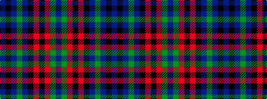 idealised woven sample of pattern BGRKRKBGBKB