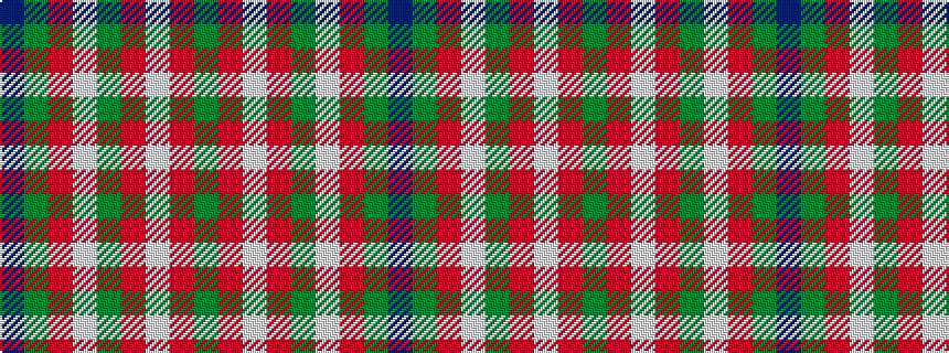 idealised woven sample of pattern BGRWGRWRG