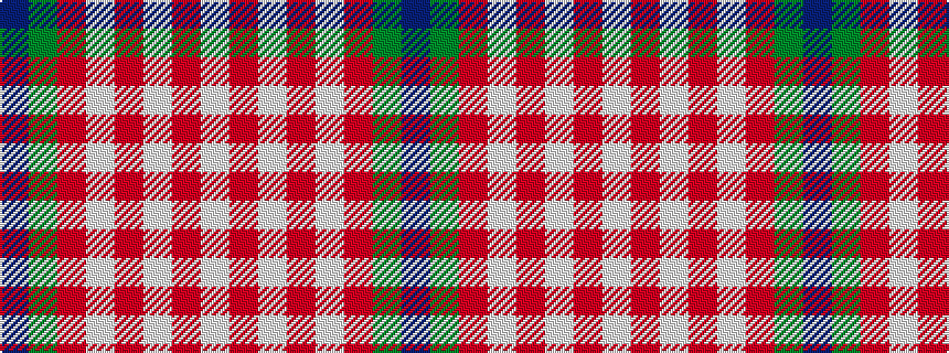 idealised woven sample of pattern BGRWRWRW