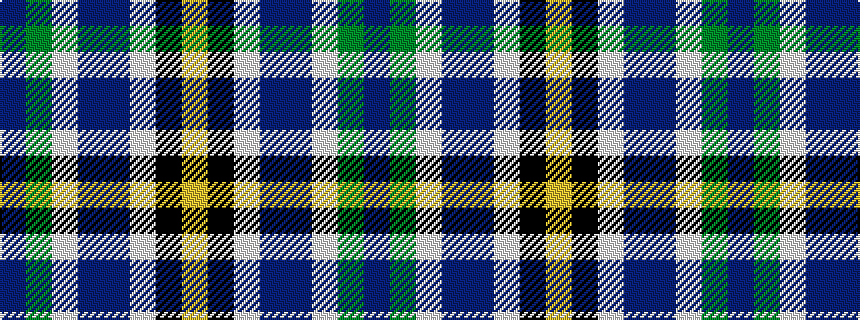 idealised woven sample of pattern BGWBBWKY