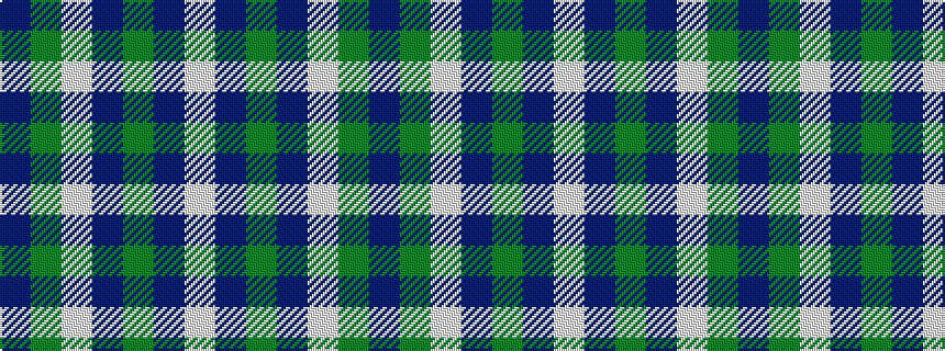 idealised woven sample of pattern BGWBGBW