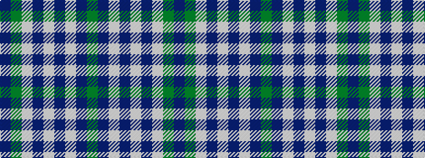 idealised woven sample of pattern BGWBWBWBG