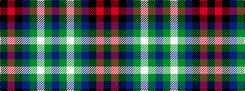idealised woven sample of pattern BGWGBKRK