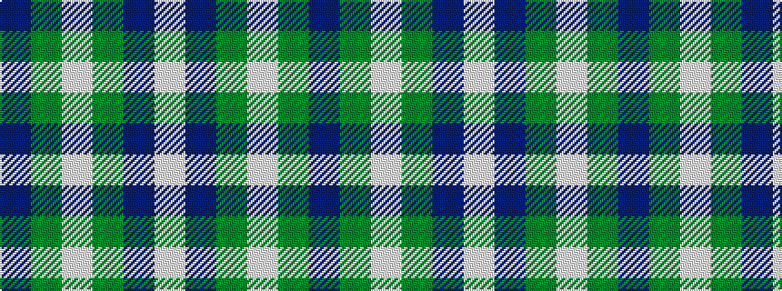 idealised woven sample of pattern BGWGBW
