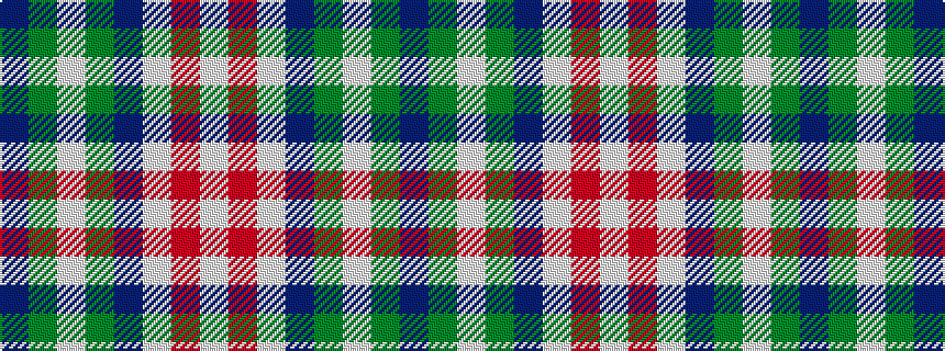 idealised woven sample of pattern BGWGBWRW