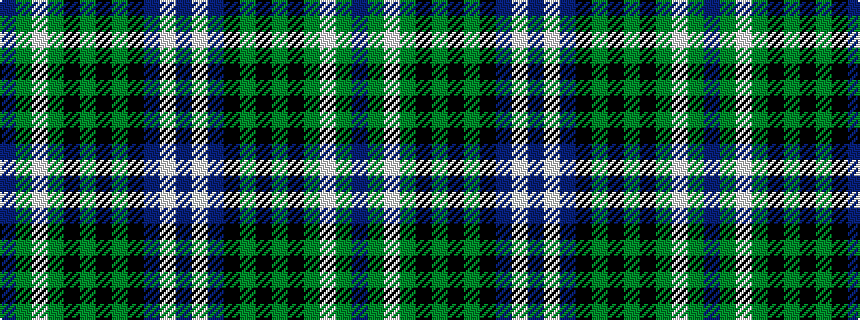 idealised woven sample of pattern BGWGKGKGKBWB