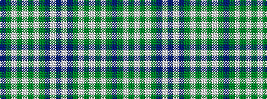 idealised woven sample of pattern BGWGWGWGBWB