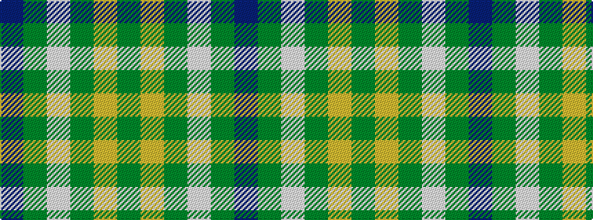 idealised woven sample of pattern BGWGYG