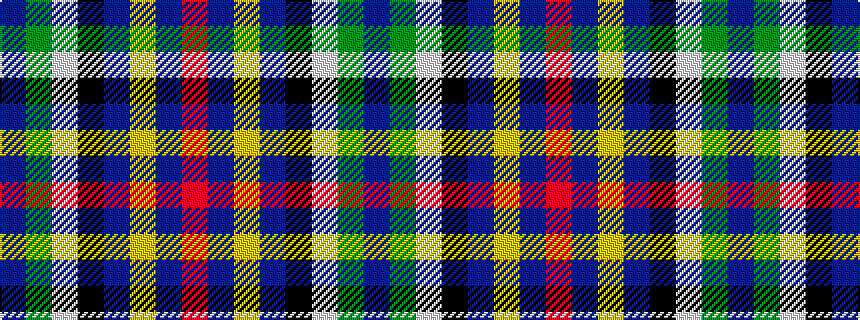 idealised woven sample of pattern BGWKBYBR