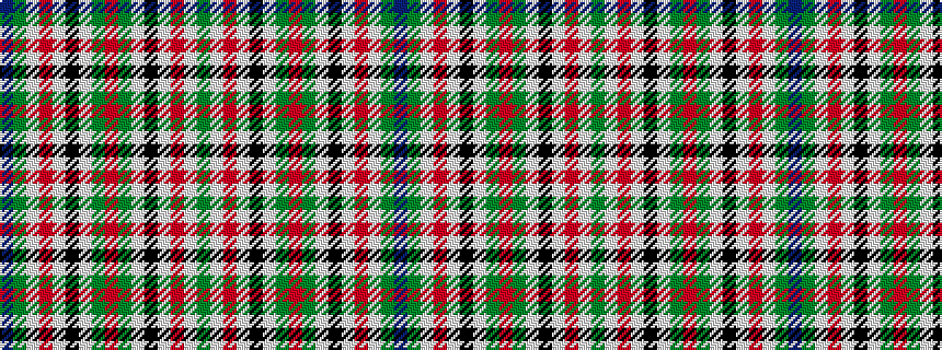 idealised woven sample of pattern BGWRWKWGRGWKWRWG
