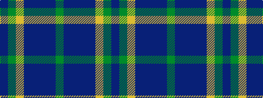 idealised woven sample of pattern BGYBBBBG