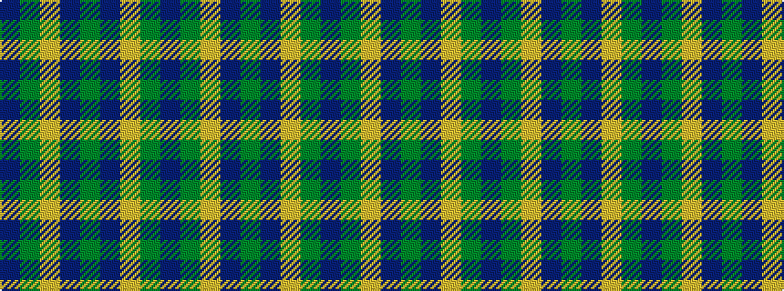 idealised woven sample of pattern BGYBGBYGB