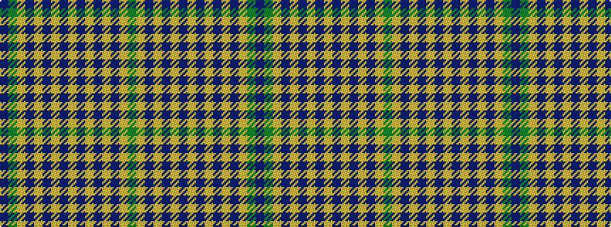idealised woven sample of pattern BGYBYBYBYBYBYBYG