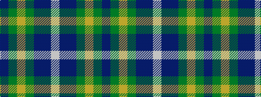 idealised woven sample of pattern BGYGBBW