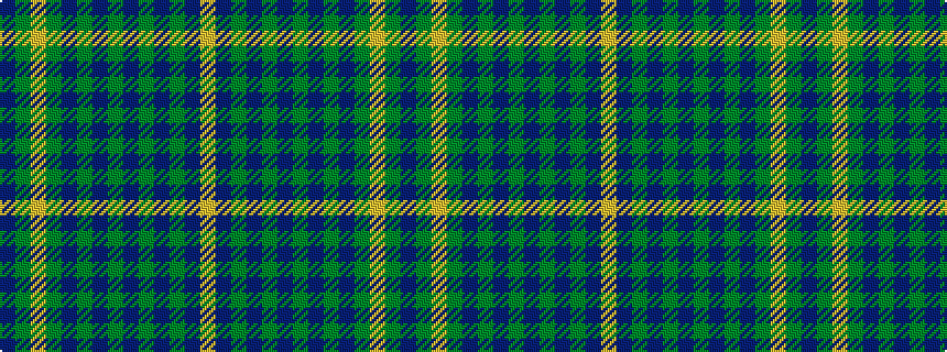 idealised woven sample of pattern BGYGBGBGBGBGBY