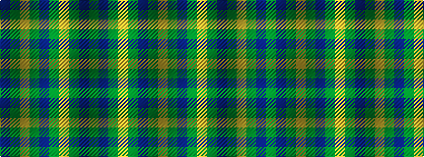 idealised woven sample of pattern BGYGBGYGBG