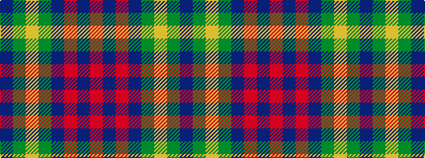idealised woven sample of pattern BGYGBRBR