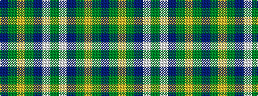 idealised woven sample of pattern BGYGBWG