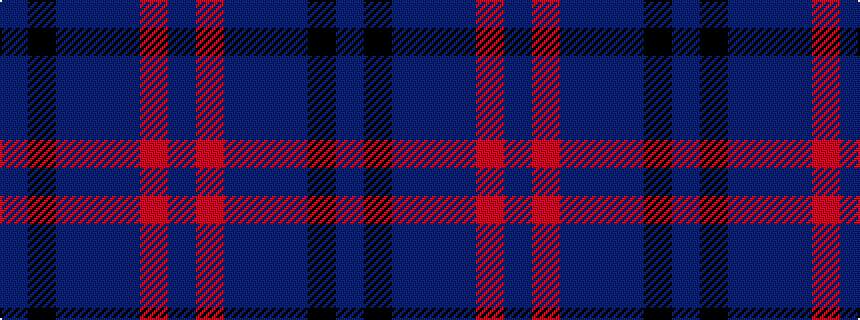 idealised woven sample of pattern BKBBBRB