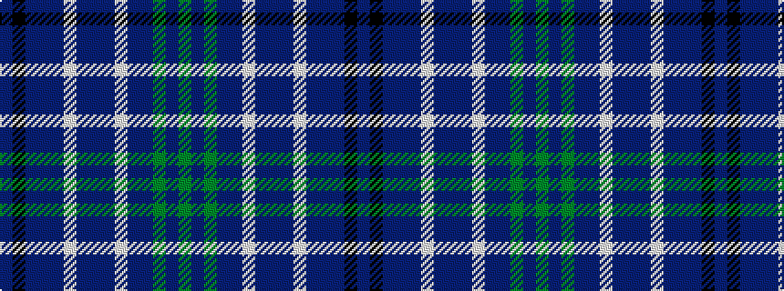 idealised woven sample of pattern BKBBBWBBBWBBGBG