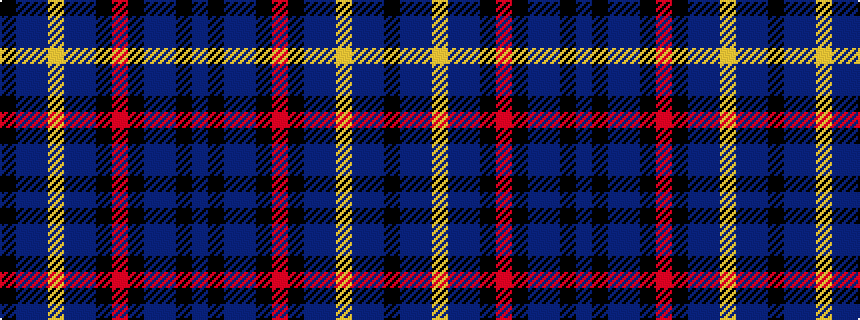 idealised woven sample of pattern BKBBKRKBBYBBK