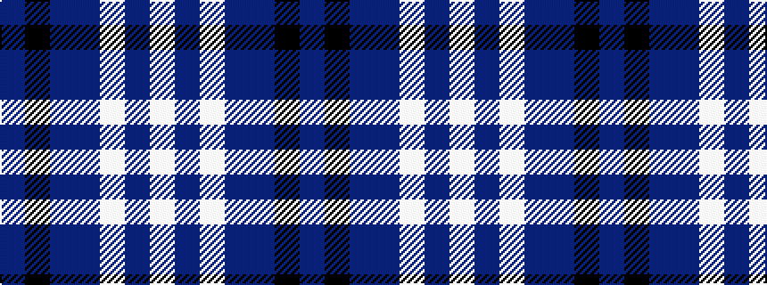 idealised woven sample of pattern BKBBWBW