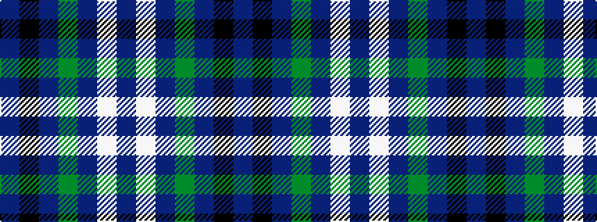 idealised woven sample of pattern BKBGBWB